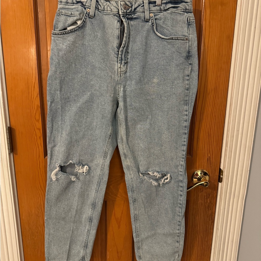 Wild Fable High Rise Light Blue Distressed Jeans